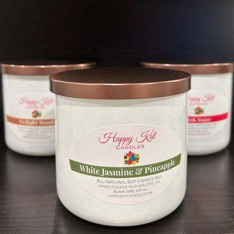 16oz. ALL-NATURAL SOY CANDLES- DOUBLE WICK