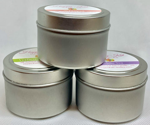 4oz. Travel Tin- Frosted Juniper - Happy Kat Candles & Gifts