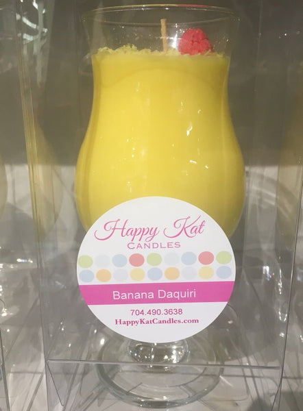 Banana Daquiri (Glass may vary due to supply chain shortages) - Happy Kat Candles & Gifts