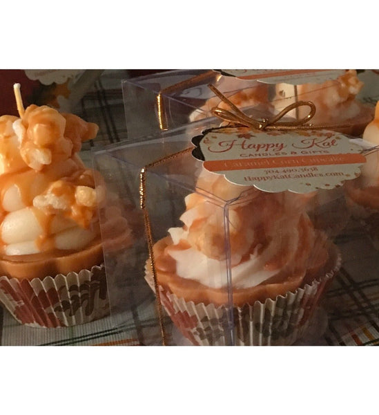 Caramel Corn Cupcake Candles - Happy Kat Candles & Gifts