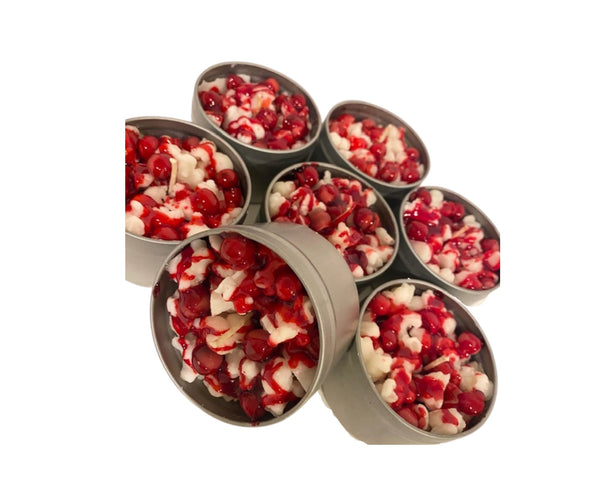 Cranberry Kettlecorn Tin - Happy Kat Candles & Gifts