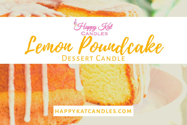 DESSERT JAR CANDLE- Lemon Poundcake 16oz. - Happy Kat Candles & Gifts