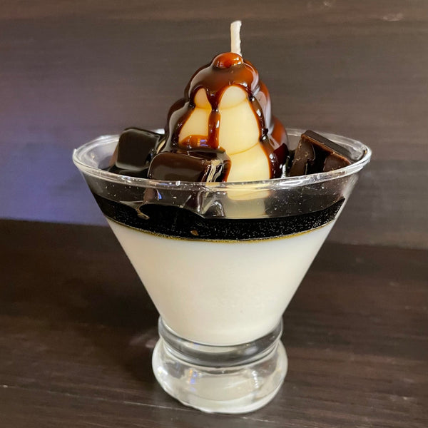 Fudge Brownie Sundae (Glass may vary due to supply chain shortages) - Happy Kat Candles & Gifts