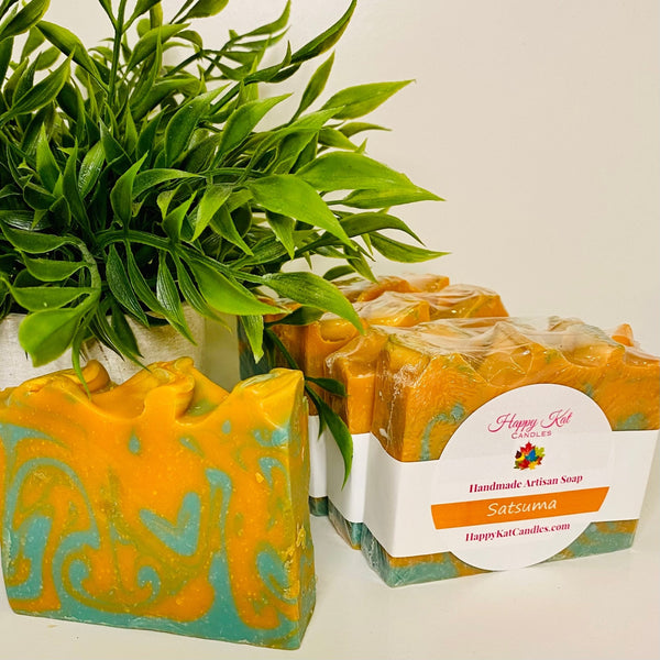 Handmade Artisan Soap- Satsuma - Happy Kat Candles & Gifts