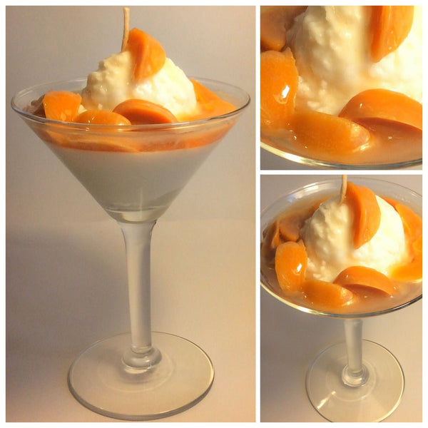 Peaches & Cream (Glass may vary due to supply chain shortages) - Happy Kat Candles & Gifts