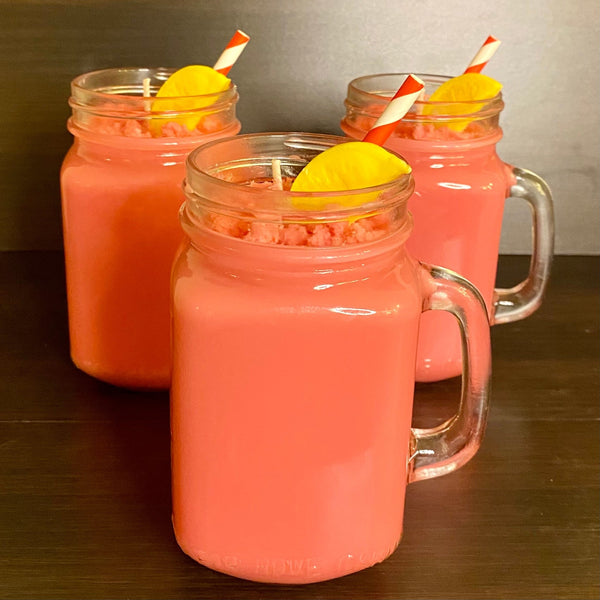 Watermelon Lemonade Candle (Glass may vary due to supply chain shortages) - Happy Kat Candles & Gifts
