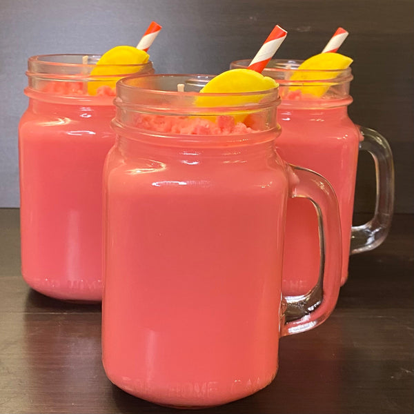 Watermelon Lemonade Candle (Glass may vary due to supply chain shortages) - Happy Kat Candles & Gifts
