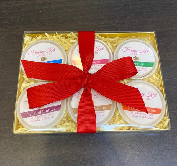 Wax Melt Gift Set- 6 pack (Fresh & Clean) - Happy Kat Candles & Gifts